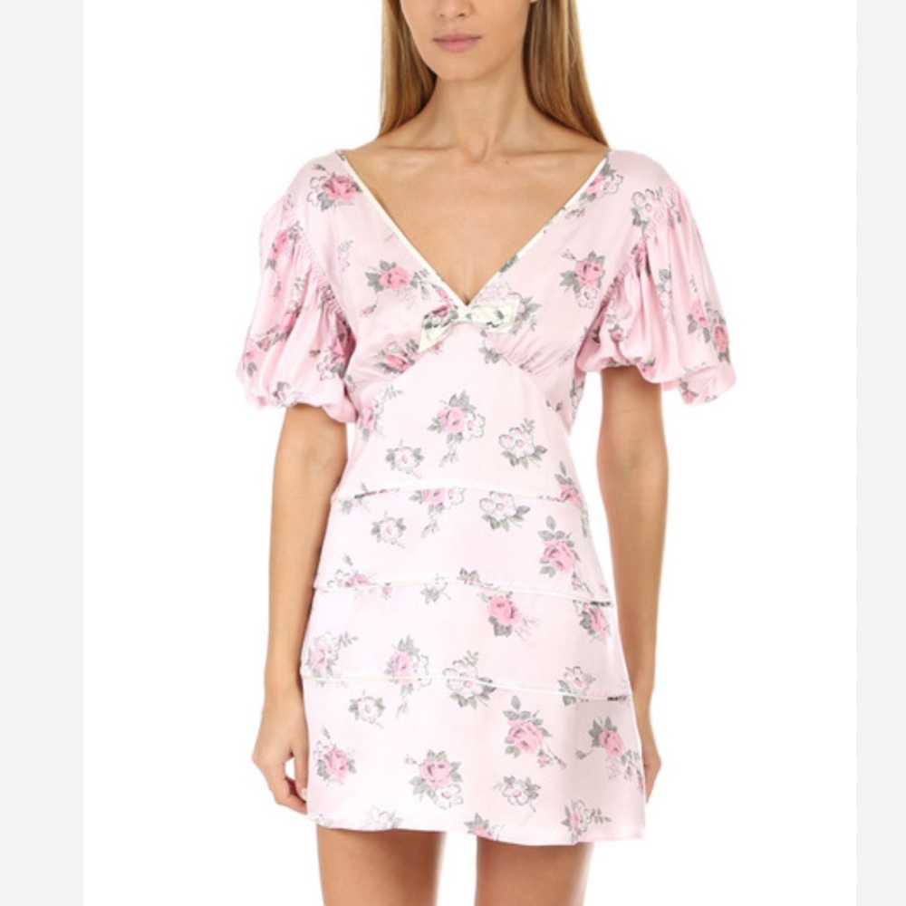 LoveShackFancy Silk Lenox Dress Size XS